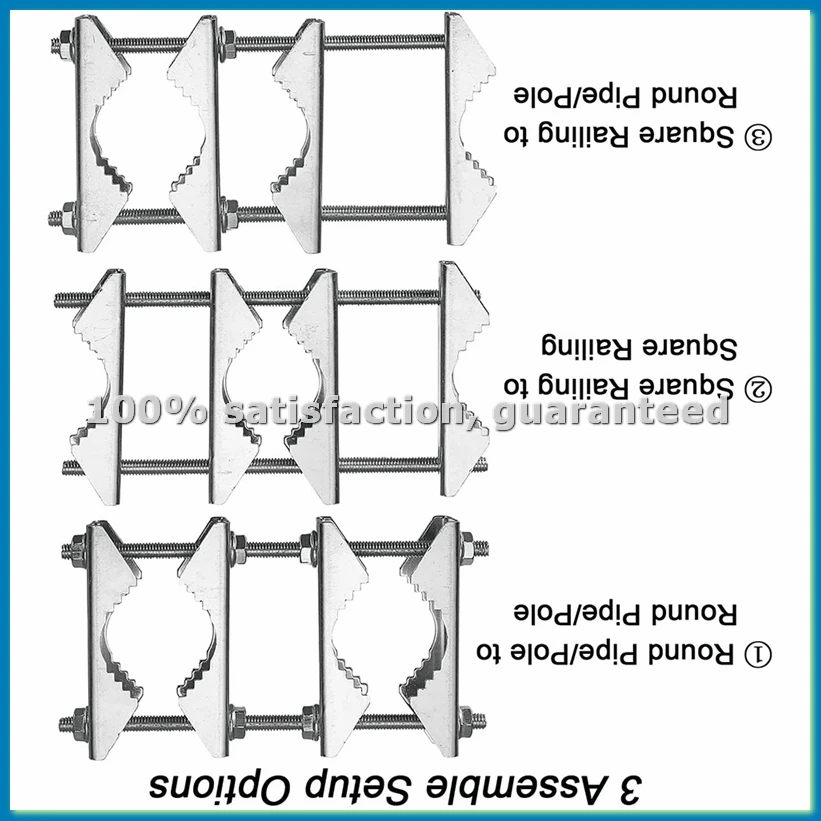 

3 упаковки зажима для мачты с двойной антенной, V-образный блок, болты 5,5 дюйма, антикоррозийный сверхмощный монтажный комплект для столба, держатель кронштейна-A79U