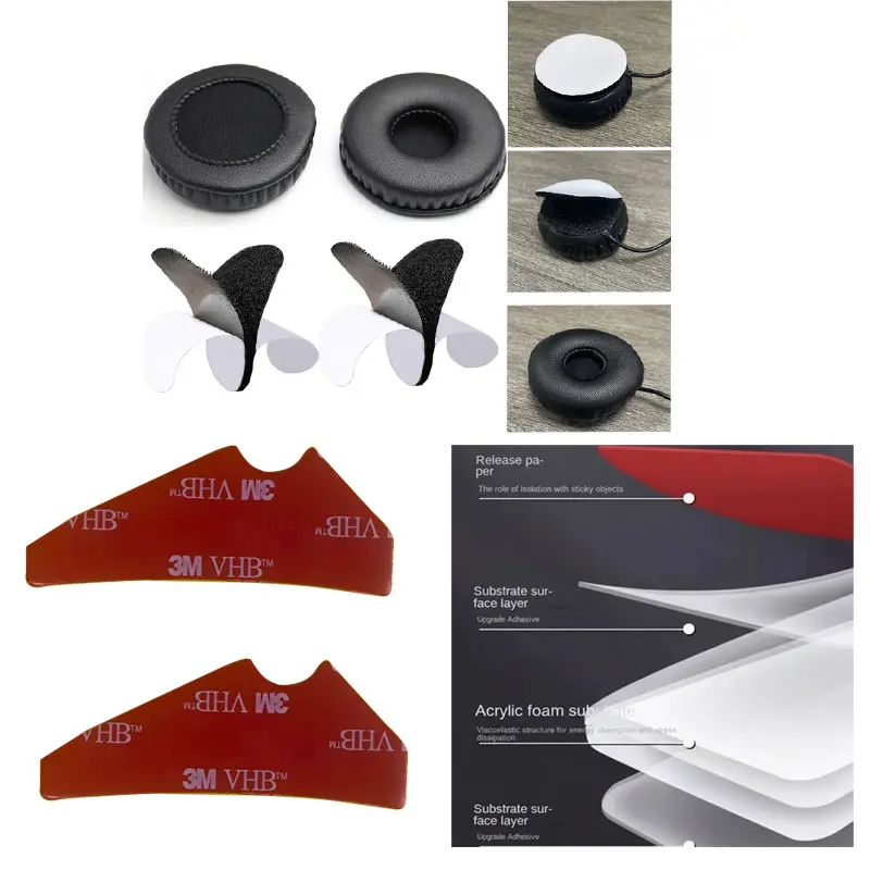 

For Cardo Helmet Bluetooth headset adapter Double-sided adhesive and speaker leather cover