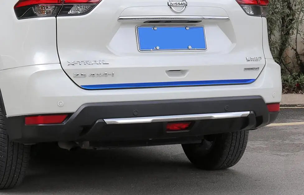 For X-trail T32 2014-2017 2018 2019 Chrome Rear Trunk Tail Gate Door Cover Molding Strip Trim Car Styling