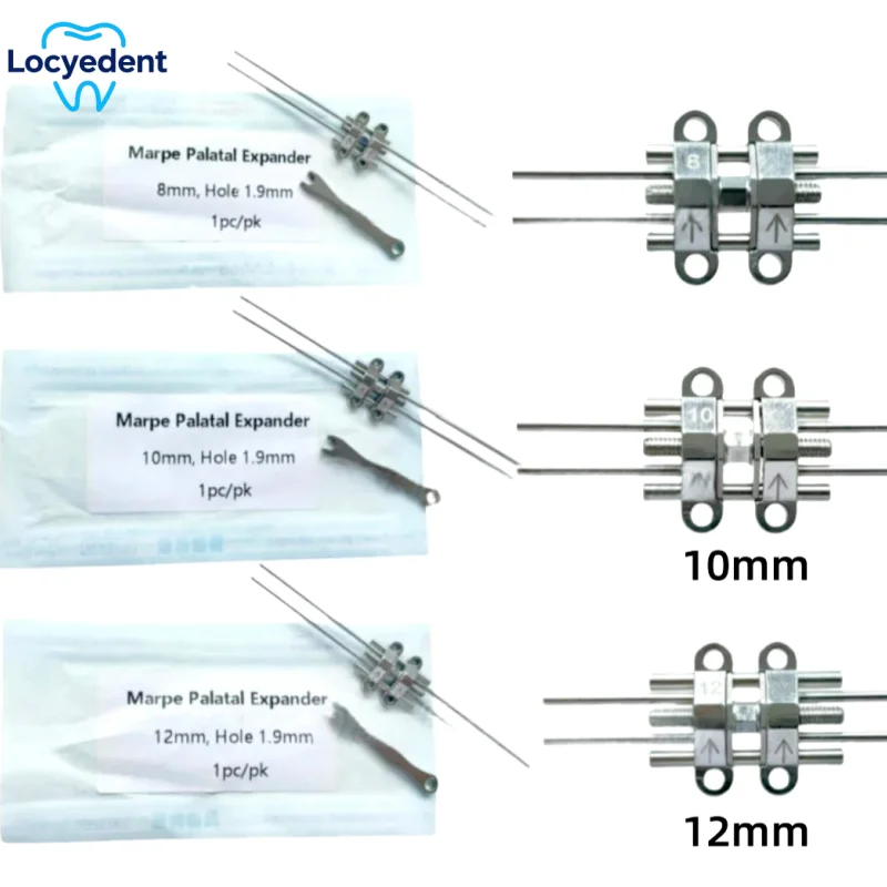 Tornillo de expansión de ortodoncia Dental, expansor de hueso MSE BMK, mango en espiral antiagüe, sistema de anclaje temporal, implantes de mandril, 1 ud.