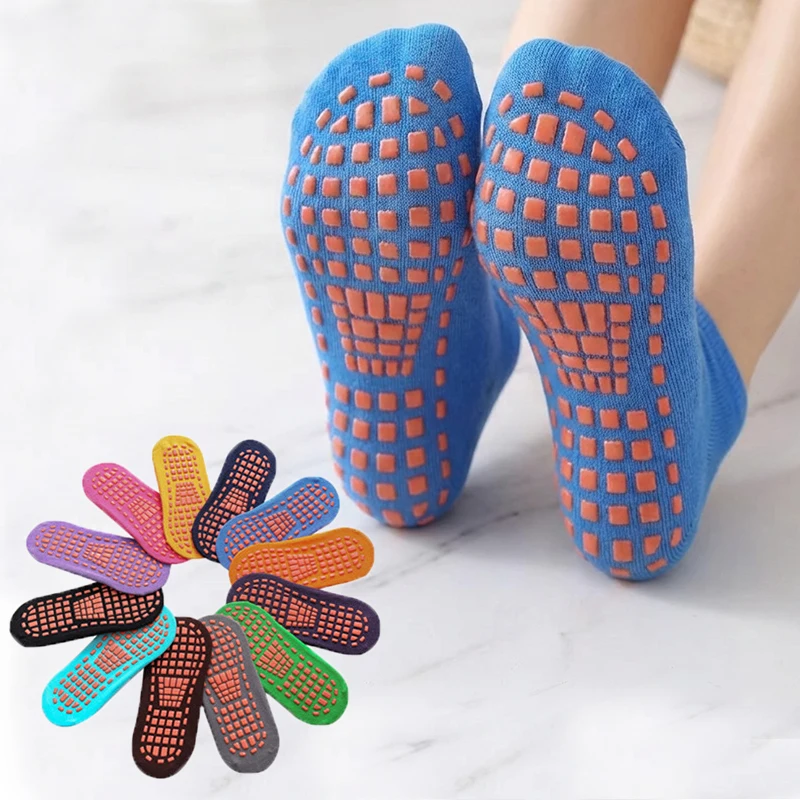 

Носки противоскользящие для взрослых и детей, для девочек и мальчиков, семейные носки для батута, эластичные спортивные носки для улицы, семейные носки для мальчиков и девочек