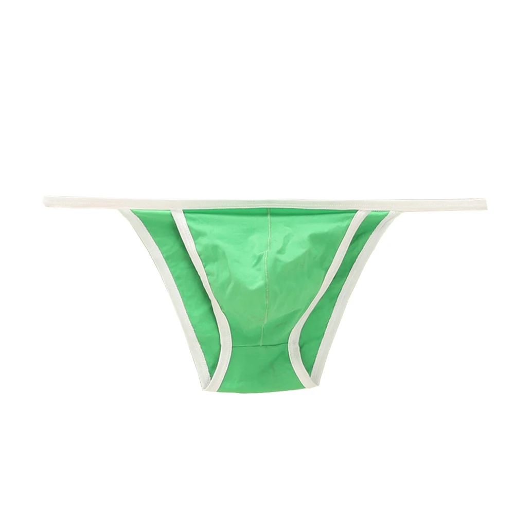 Tanga Sexy para hombre, ropa interior con bolsa para bulto, Bikini, calzoncillos de mezcla de algodón, lencería, bragas, 1 unidad