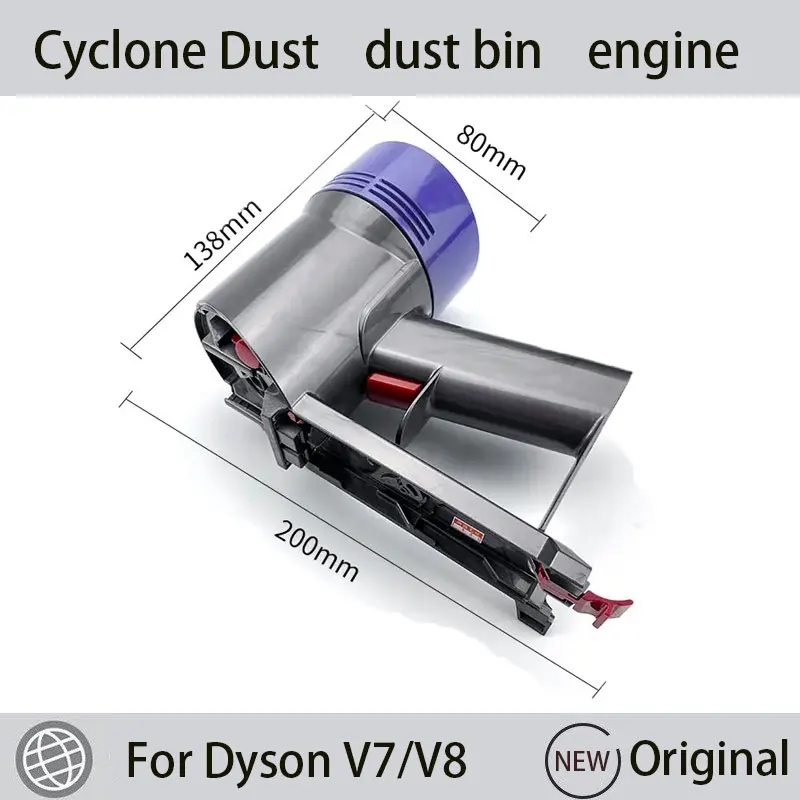 Per Dyson V7 V8 parti principali del motore assolute Robot aspirapolvere Ciclone Collettore di polveri motore del contenitore della polvere