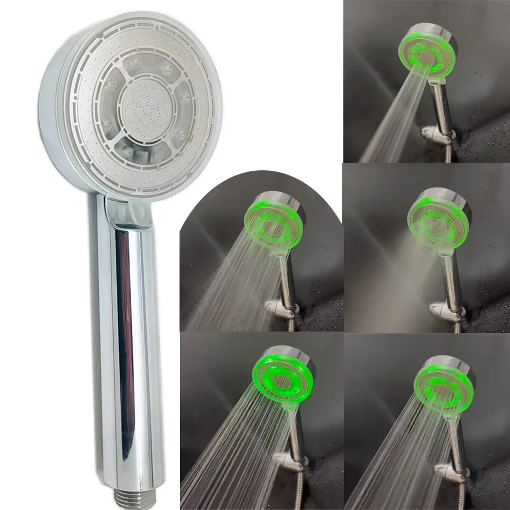 

Новый светодиодный 3/7 цветов, 5 режимов, регулируемый контроль температуры, распылитель для душа, экономия воды, насадка для душа, аксессуары для ванной комнаты