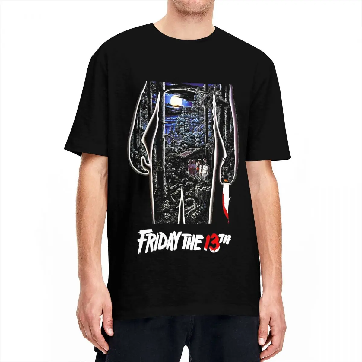 Friday 13th Jason Voorhees Horror T Shirt Men Cotton Tops Streetwear O-neck Short Sleeve