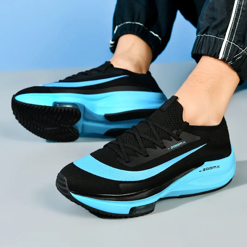 Men Running Shoes Jogging Sneakers Trainer Race Cushioning Outdoor Luxury shoes Mesh Off-road Shoes Breathable Couple Non-Slip image 2