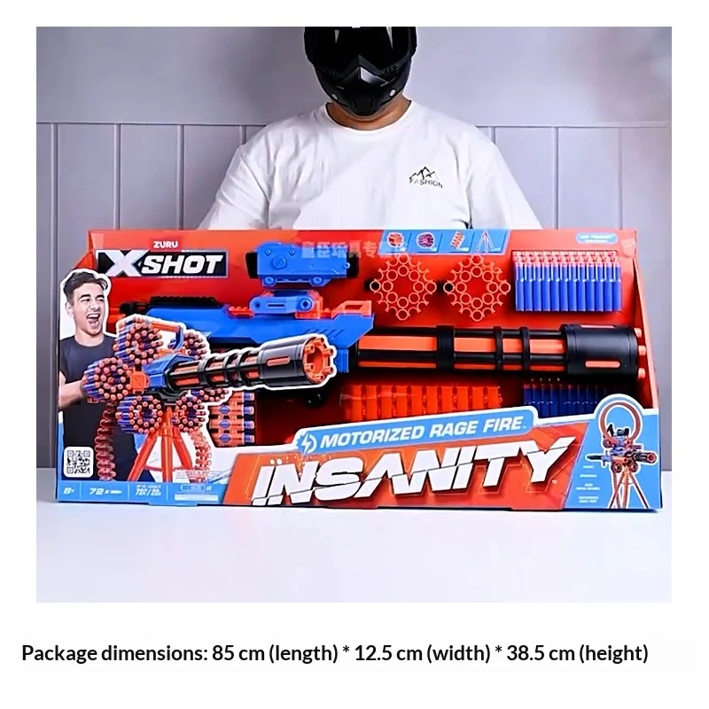Xshot Motorized Soft Bullet Blaster Electric Rapid Fire Foam Dart Gun With Tripod Stand For Adult Outdoor Game Gift