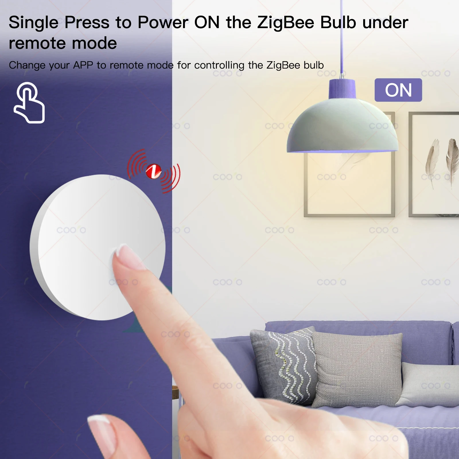 Ewelink Zigbee Smart Push Button Wireless Switch Include Battery Remote Control Automation Scenario Switch work with Zigbee2MQTT