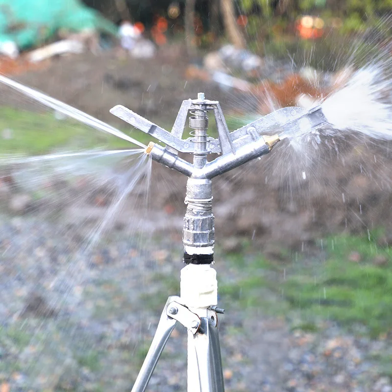 1 Inch Rocker Nozzle 360 Degrees Zinc Alloy Rotary Jet Nozzle Agricultural Garden Irrigation Sprinklers Female Thread Connector