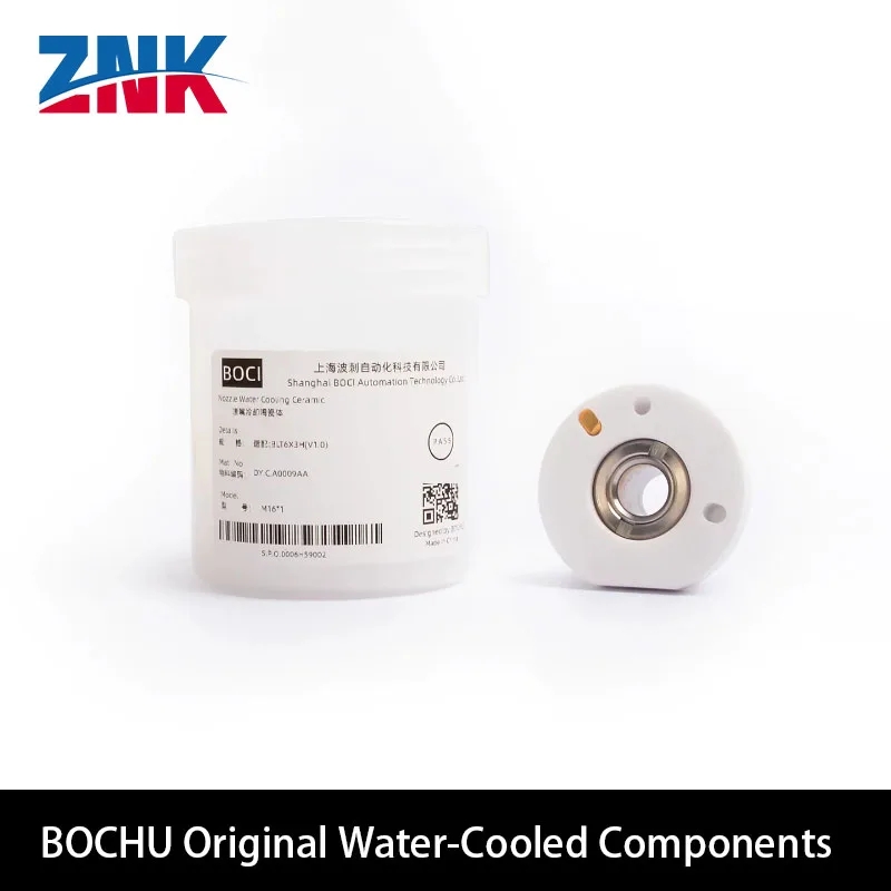 ZNK BOCHU BOCI Original Water Cooling Components Ceramic Nozzles Holder Parts DY.C.A0009AA For BOCHU BLT643 Laser Cutting Head