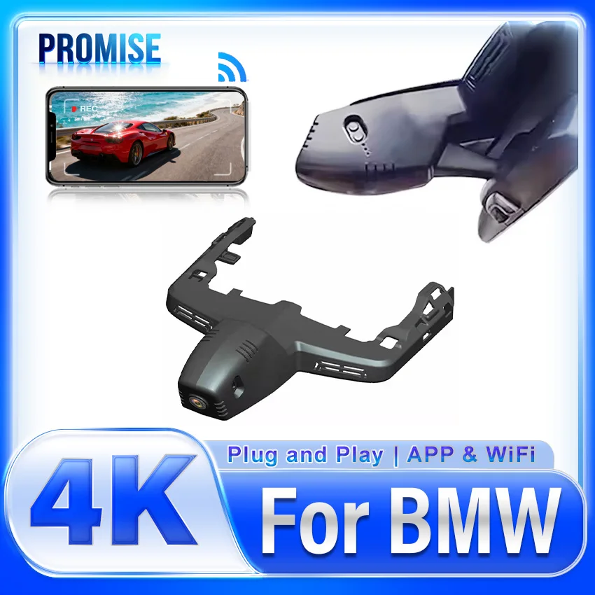 

4K 2160P Plug and play Car DVR Driving Video Recorder Wifi Camera Dash Cam For BMW IX xDrive40 xDrive60 M60 I4 2022 2023 DashCam