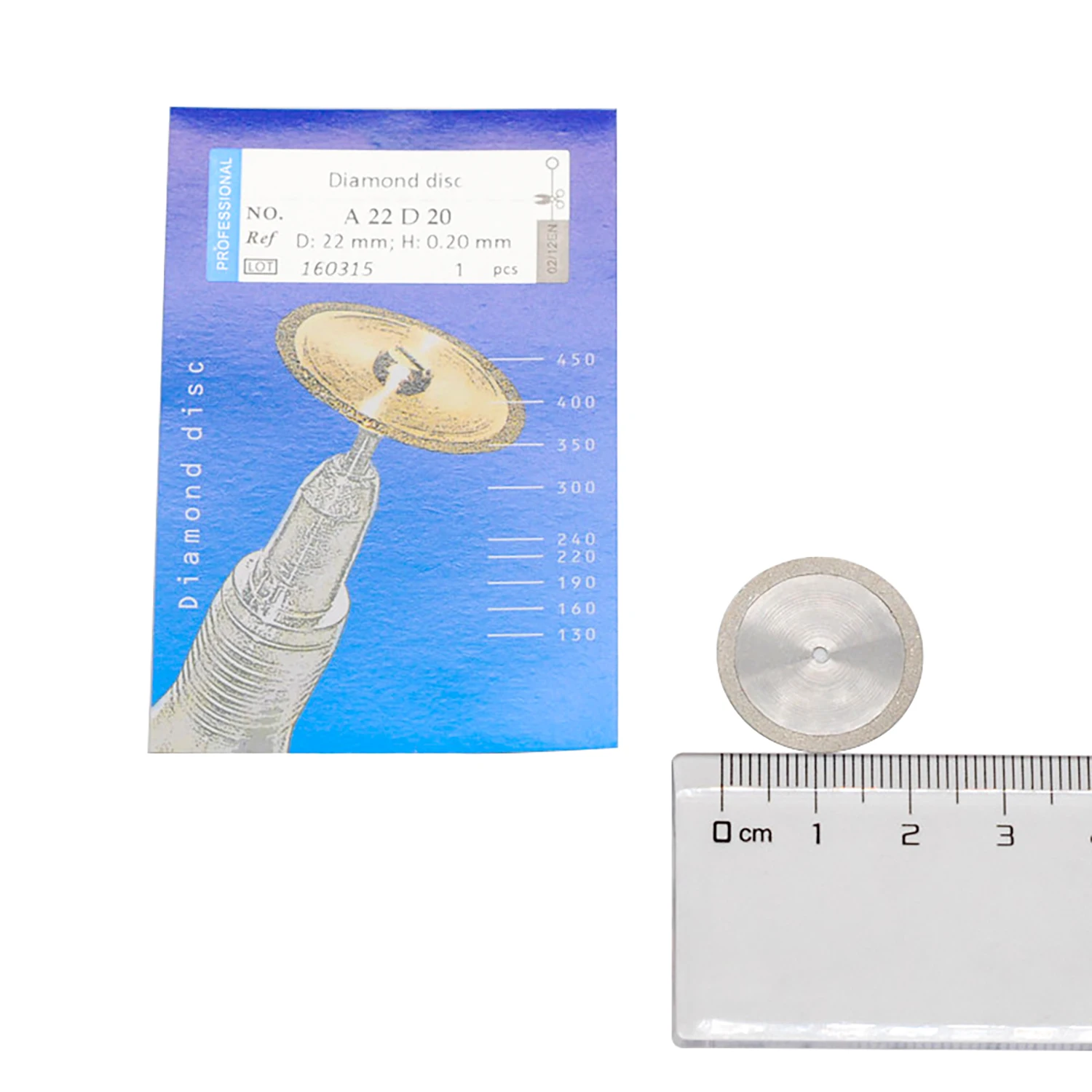 1pcs Dental Diamond Disc Disks Ultra-thin Sided Grit Cutting Disc Tool Dental Lab Slice