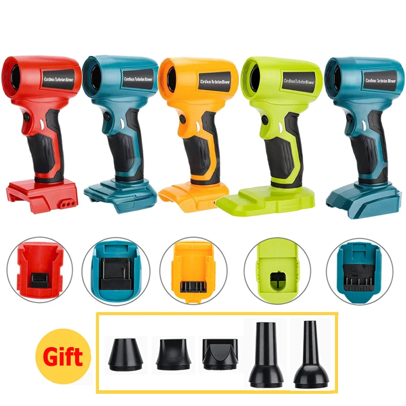 

For Makita/Dewalt/Milwaukee/Ryobi/Bosch 18-20V Battery Blower Fan Cordless Portable Handheld Violent Turbo Jet Fan Blowers