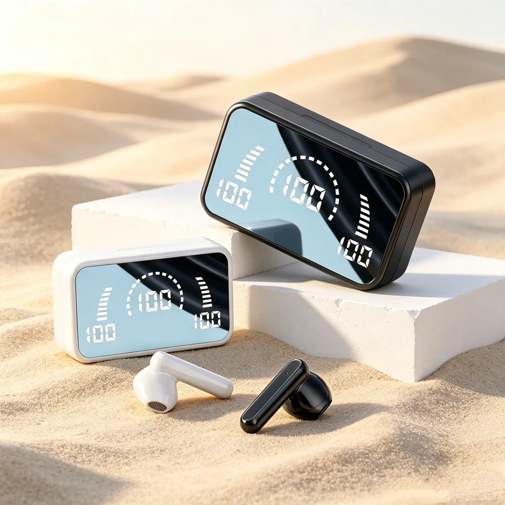 TWS Wireless Earbuds Gaming Headset Magnetic Wireless Bluetooth Earphones Snap Together Securely When Not in Active Use