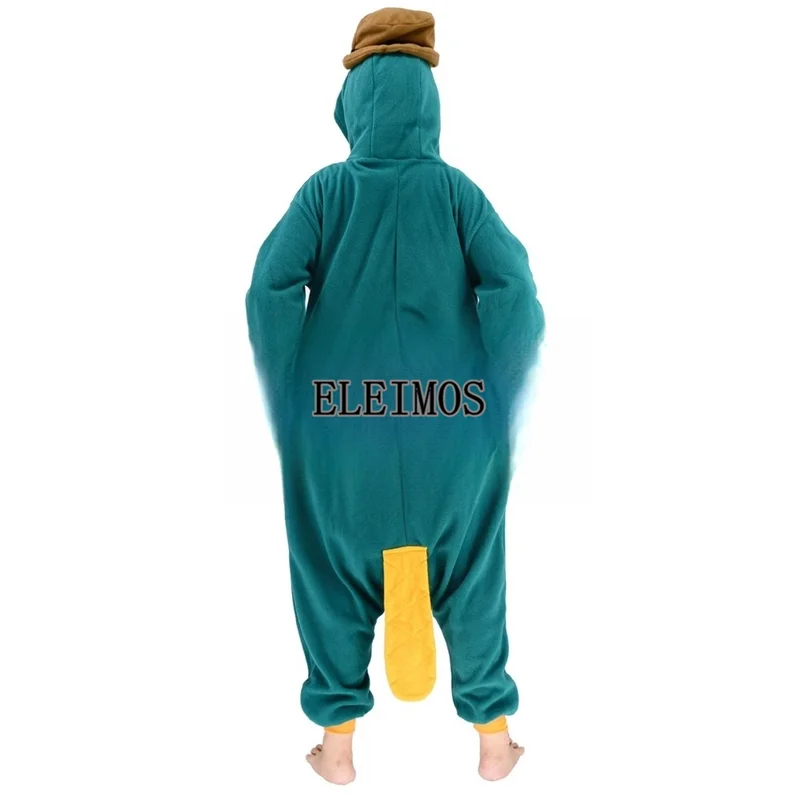 ELEIMOS Halloween Kigurumi kombinezon Cartoon kaczka piżama dla dorosłych dzieci kobiety mężczyźni piżama zwierzęca Homewear na imprezę Cosplay kostium