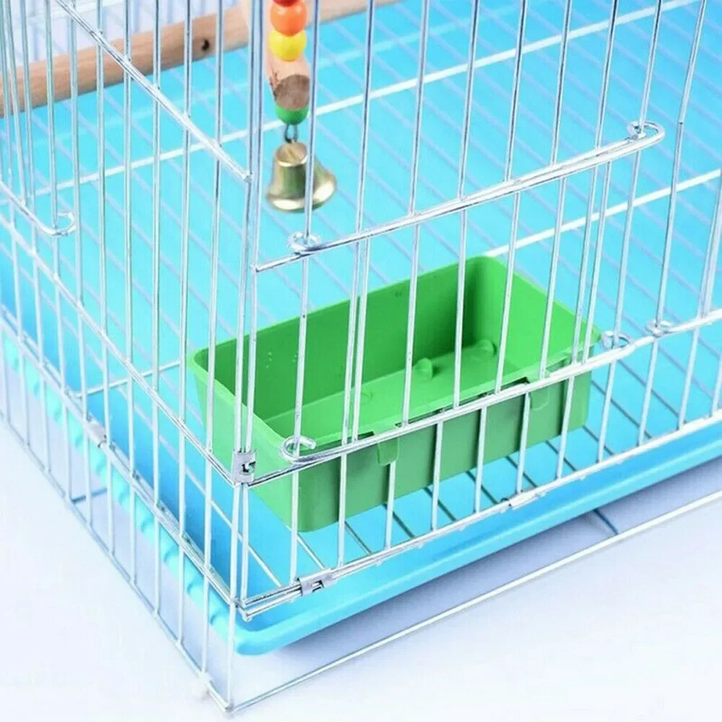 Bird Water Bath Tub Pet Bird Bowl Parrots Parakeet Birdbath Cage Hanging Parrot Cage Pet Bird Bath Tub Accessories