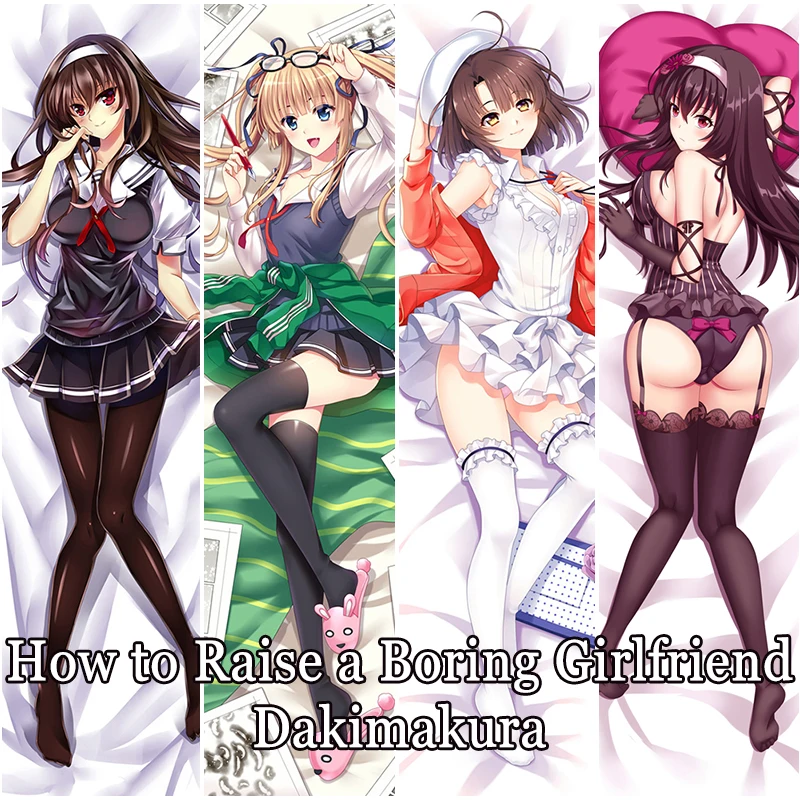 Anime Saekano: How to Raise a Boring Girlfriend Dakimakura Megumi Kato Eriri Spencer Sawamura Kasumigaoka Utaha Pillow Case