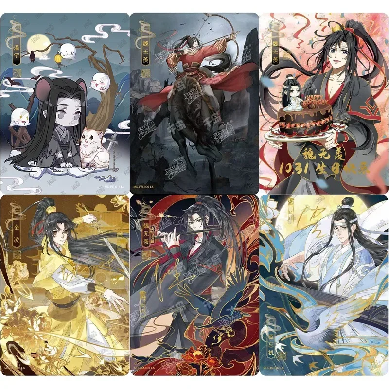 

KAYOU Mo Dao Zu Shi Card 1D Wei Wuxian Lan Wangji Signature CP иллюстрация Scene Card Полный набор серии Коллекционная карта аниме