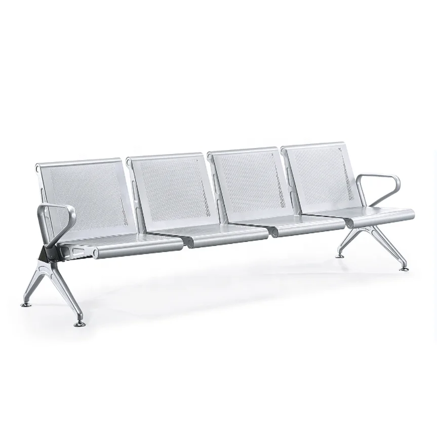 

Steel Hospital Public Area Seating Airport Waiting Chair With Foam Pad