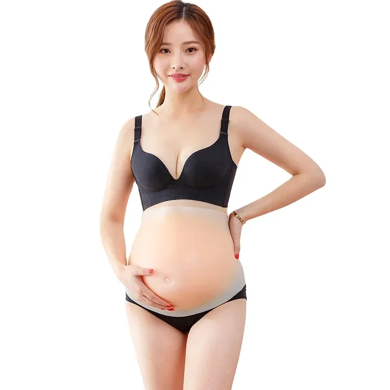 Silicone fake pregnancy photography performance props belly pregnant woman actor silicone fit to pregnant belly cross-dresser