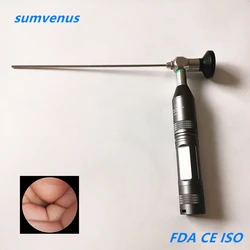 Miniendoscopio médico portátil, interfaz compatible con Storz Wolf Stryker, examen ENT, LED, fuente de luz fría, resistente al agua