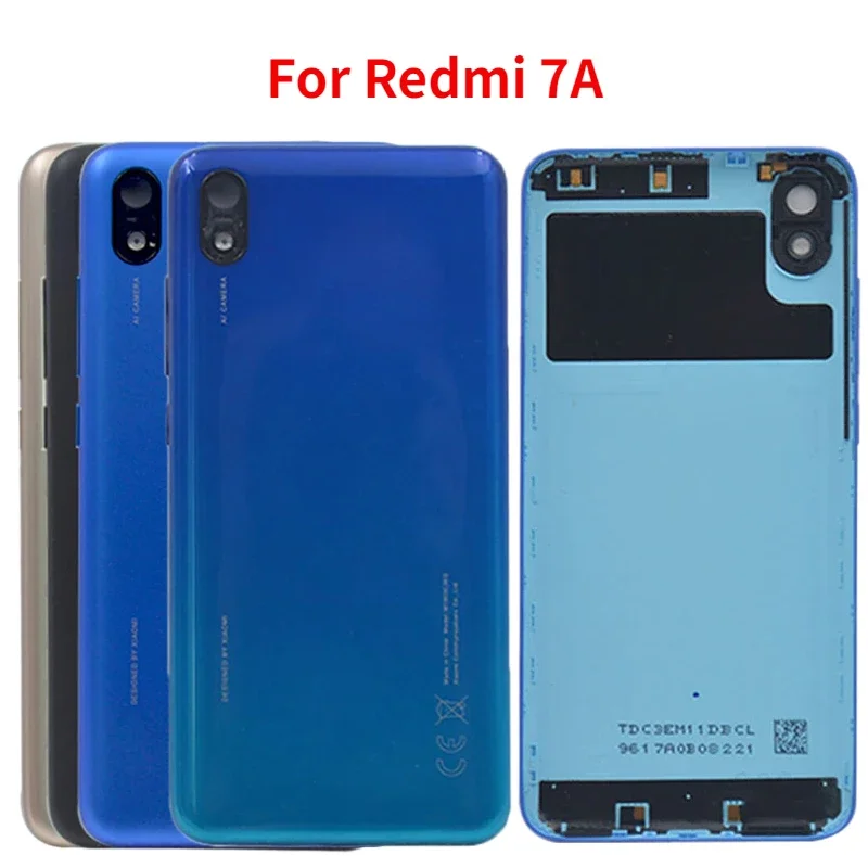 Back Cover For Xiaomi Redmi 7A Battery Cover Back Door Housing Case Replacement With Camera Lens