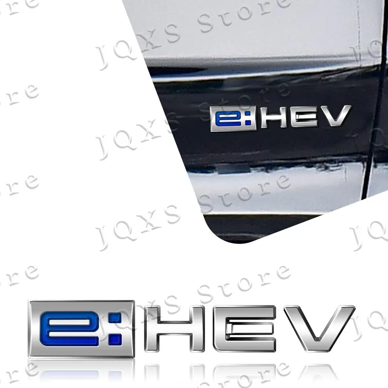 3D ABS Plastic Emblem Car Side Fender Badge Car Rear Trunk Sticker For Honda Odyssey Accord Hybrid e: HEV Logo Accessories