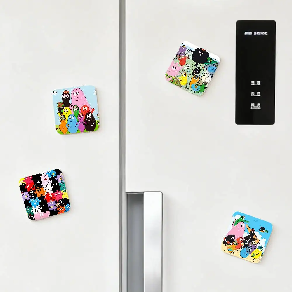 Cute B-Barbapapa Refrigerator Magnets Fridge Magnets Cartoon Animal Magnets For Refrigerator Decor Funny Magnetic