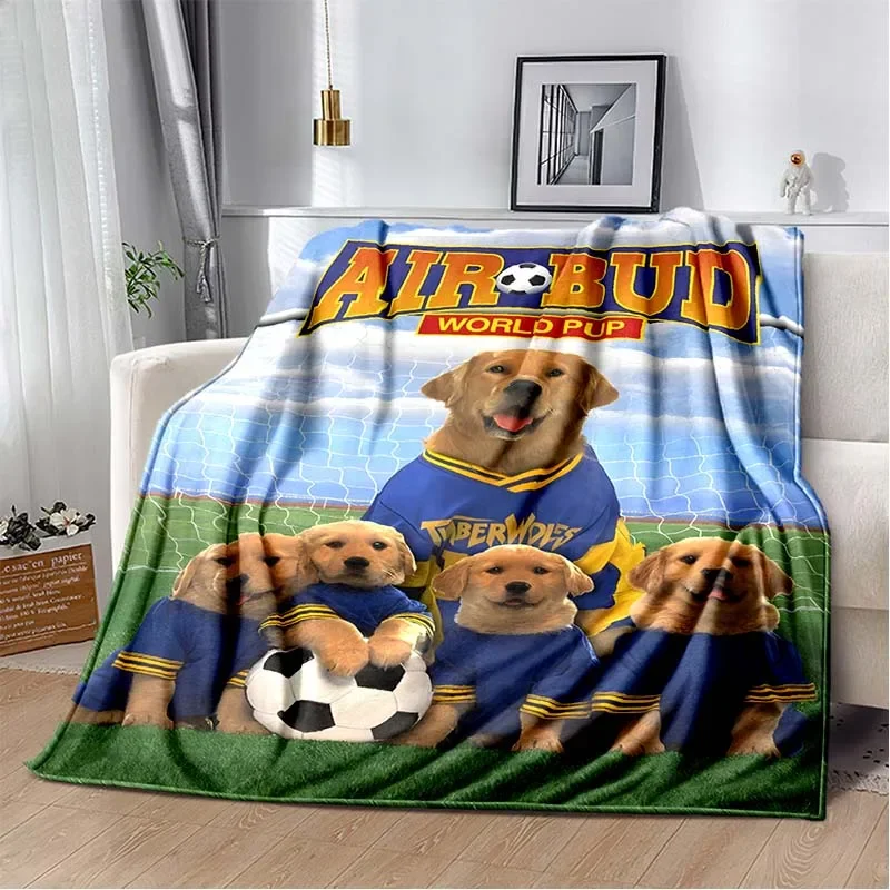 large size Soft Disney Air Bud Dog Custom Blanket Fluffy Children and Adults  Sofa Plush Bedspread Throw Blanket for Sofa Bed