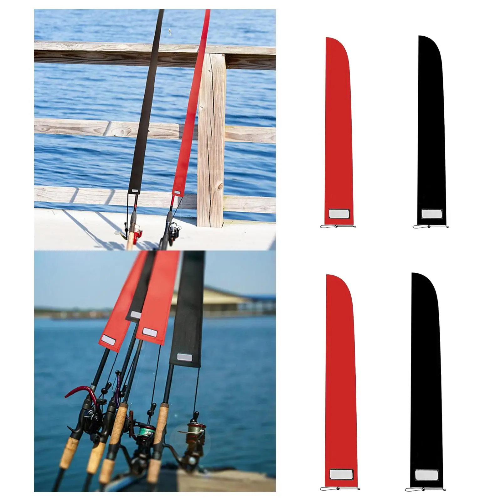 الصيد رود كم حقيبة للتخزين المحمولة النيوبرين قصبة صيد خشبية الناقل مع غطاء قضيب التعادل للصب #3