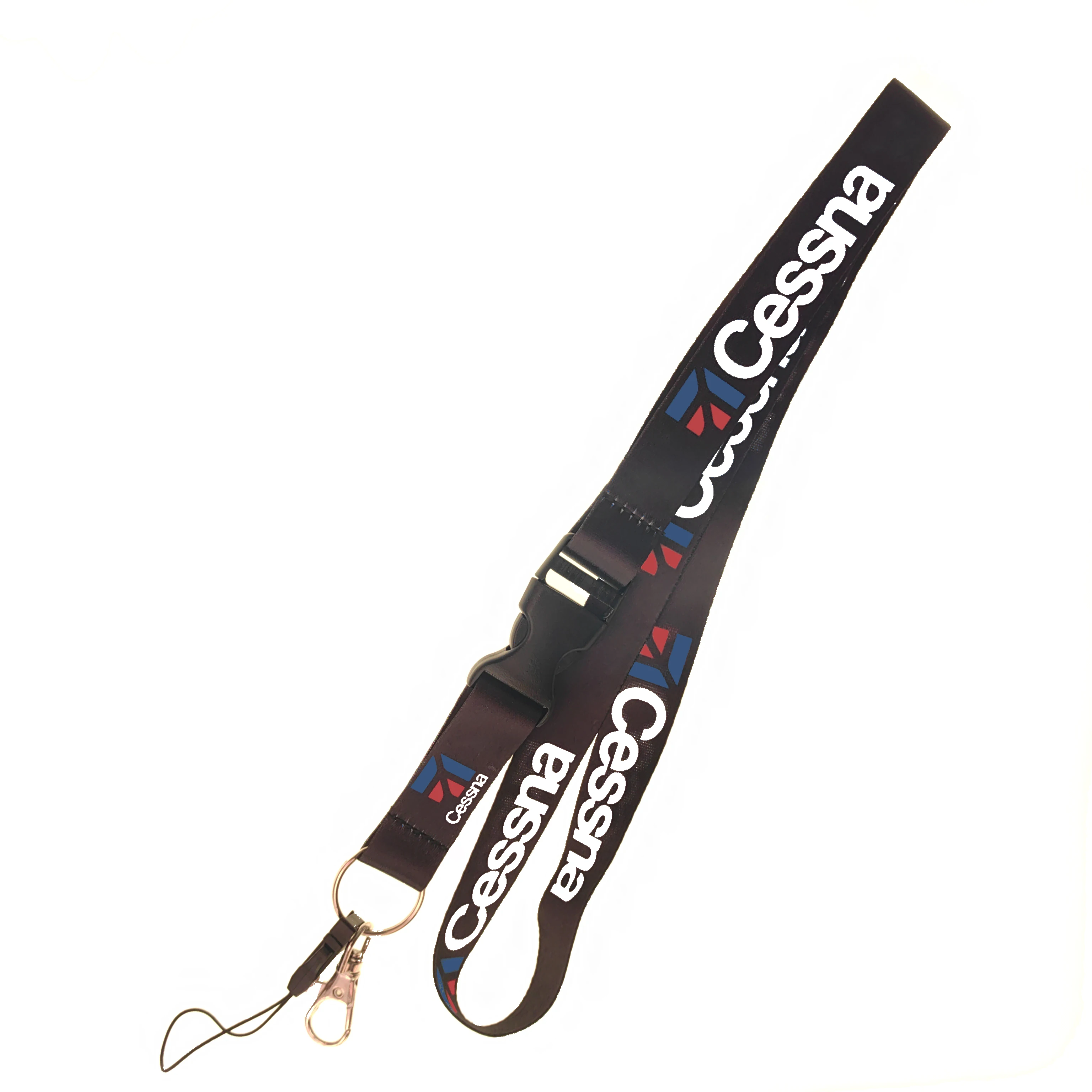 1PC Fashion Lanyard Key Chain With Snap Buckle Airplane Personnel Christmas Gift Work Badge ID Card Lanyard Halterneck