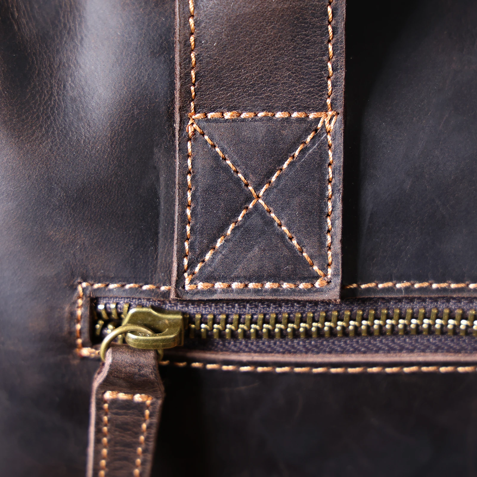 S.WORKER Vintage Echtleder Herren-Aktentasche 14" Laptop-Tasche Crazy Horse Leder Messenger-Handtasche Rindsleder Geschenkidee für Männer – Detail 18