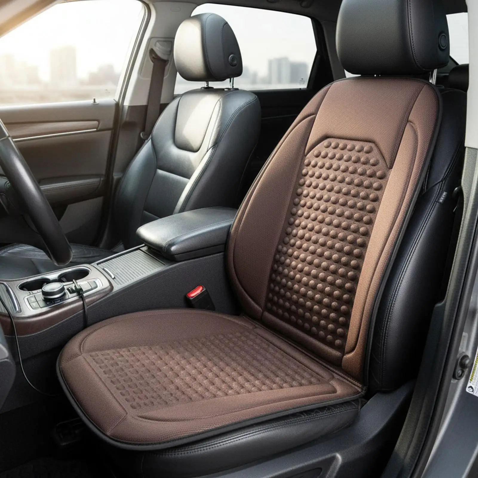 

Car Seat Heater Ergonomic Full Back Cover Fast Heating Seat Warmer For Car For Truck SUV RV Sedan Automotive Van Cold Weather