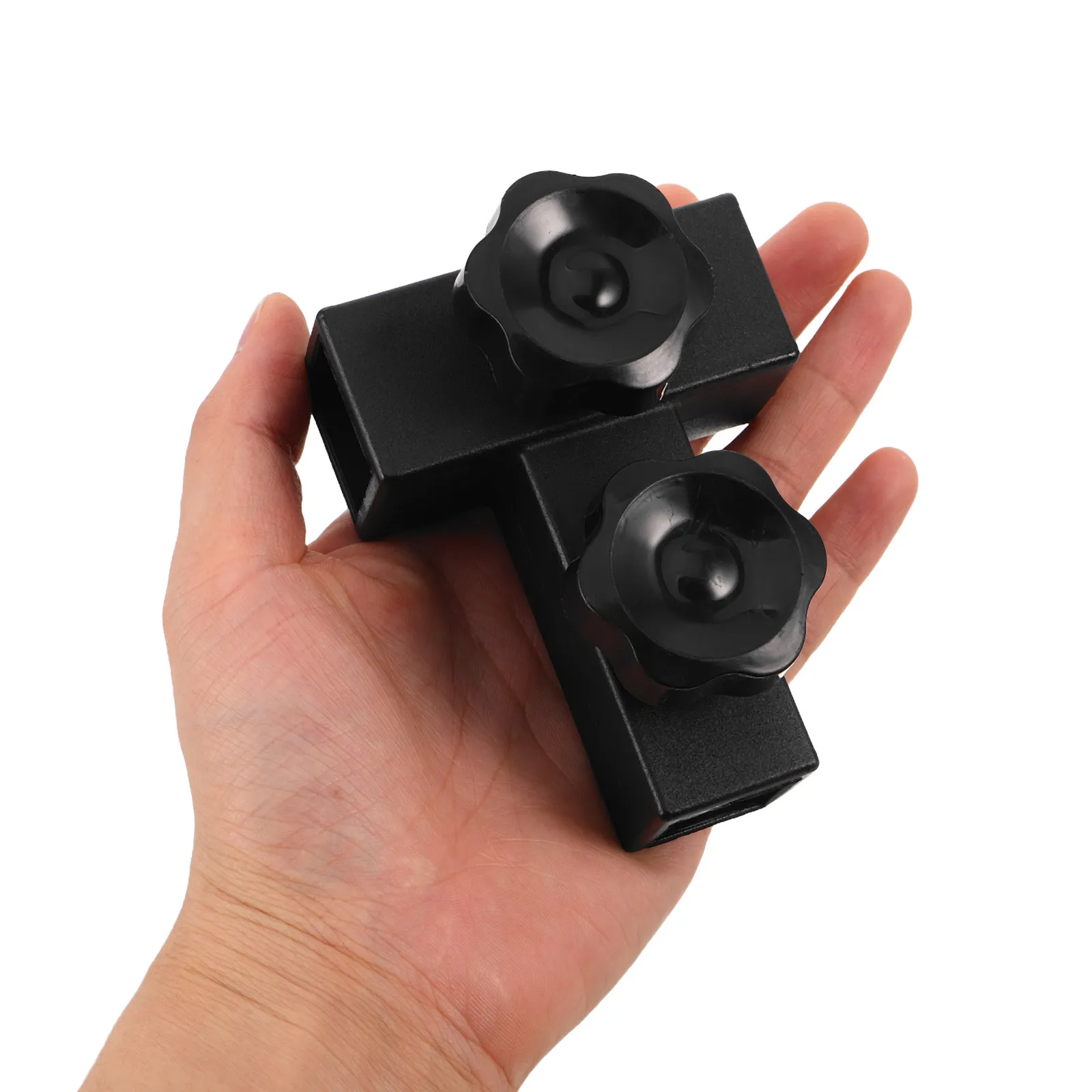 1Set Grooming Table Arm Triple Connector Clamp T-Shaped Mount Adapter for Pet Grooming Table Accessories 22Mm Vertical 19Mm