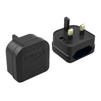 EU Plug To UK SG MY 3 Pin Type G Plug With 5A Fuse Power Socket European To British Singapore Travel Plug Adapter AC Converter