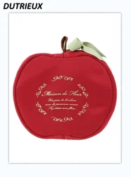 Red Apple Bag Mini Purse Bag Female Autumn Winter New Women's Cosmetic Bags Fashion Sweet Cute Makeup Bag for Ladies