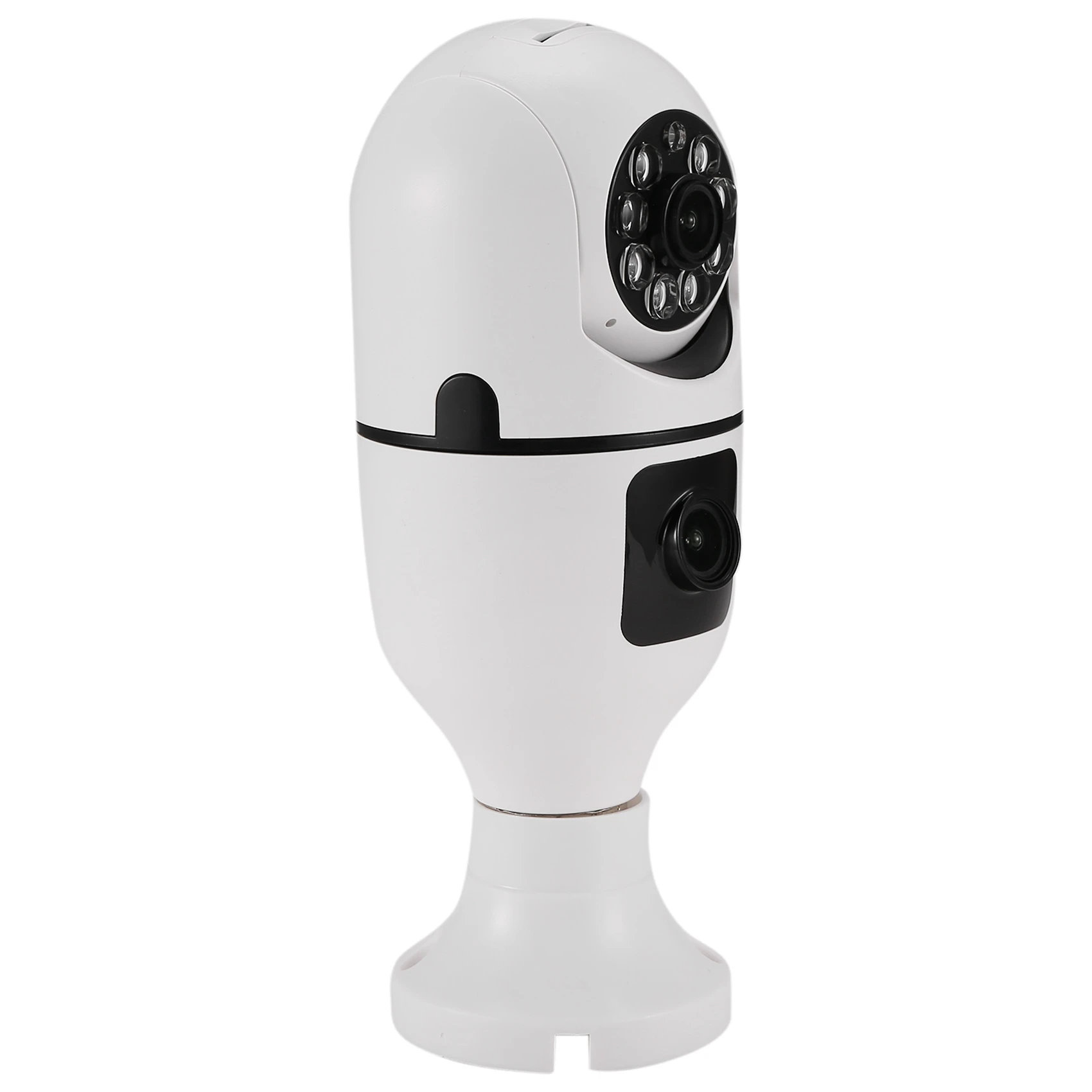 Dual Lens Light Bulb Camera IOT 2 Million 2.4G Support Wifi Night Vision 360 Degree PTZ Camera