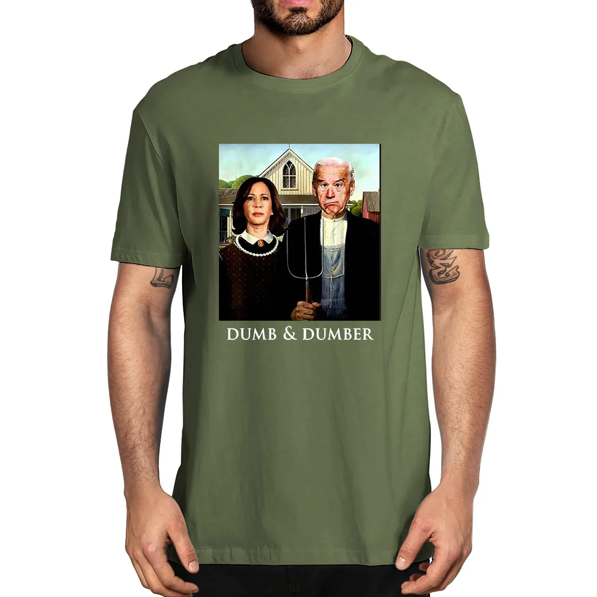 Unisex Cotton Joe Biden Kamala Harris Dumb and Dumber 2020 shirt For Vice President Funny Summer Men's Novelty T-Shirt Women Tee