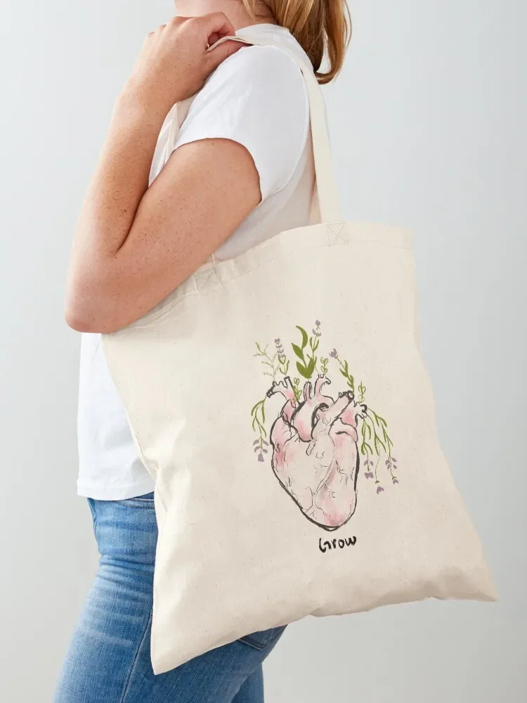

“Grow” Tote Bag cute pouch bag large tote bag personalized tote bags men