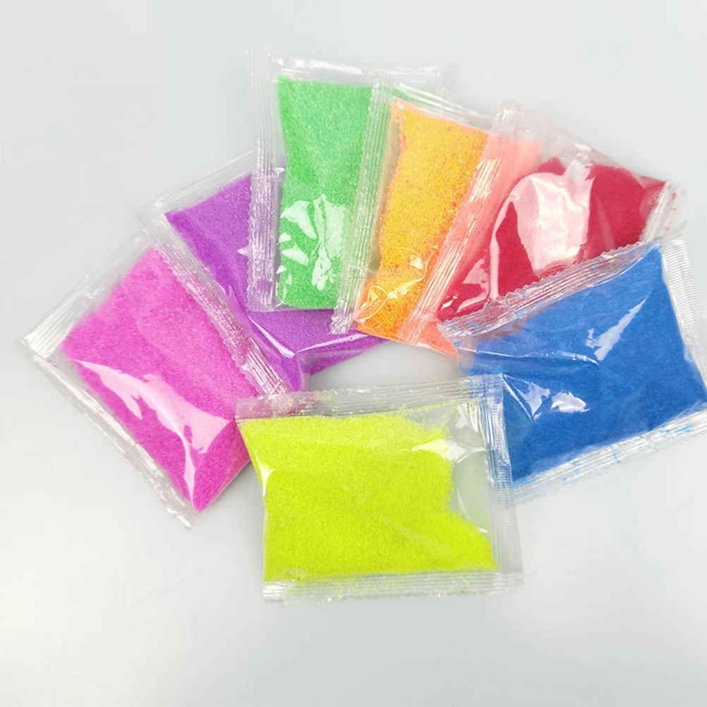 7 عبوات من رمل مسعور للأطفال، تعلم إبداعي ممتع، رمال مسعور ملونة للأطفال، مستلزمات تعليمية للأطفال الصغار #5