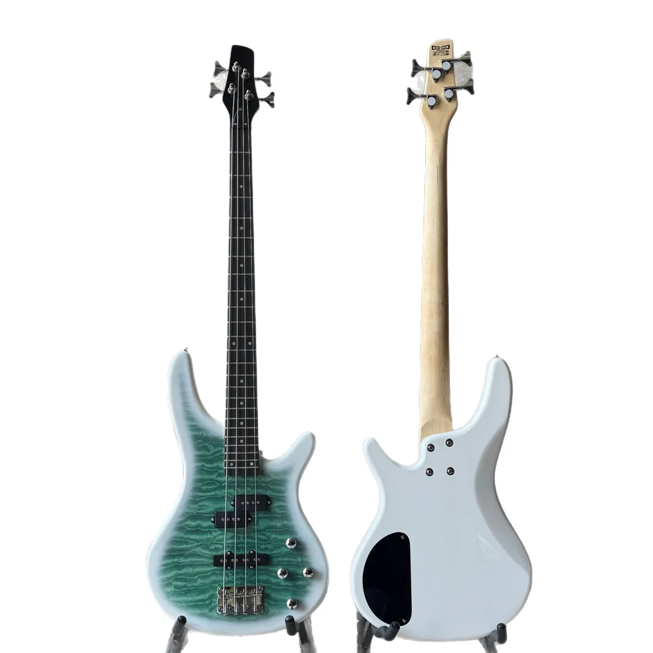 

Hooqu Electric Bass Basswood Four Strings Bass 4 Strings Electric Bass Beginner Introductory Professional Performance