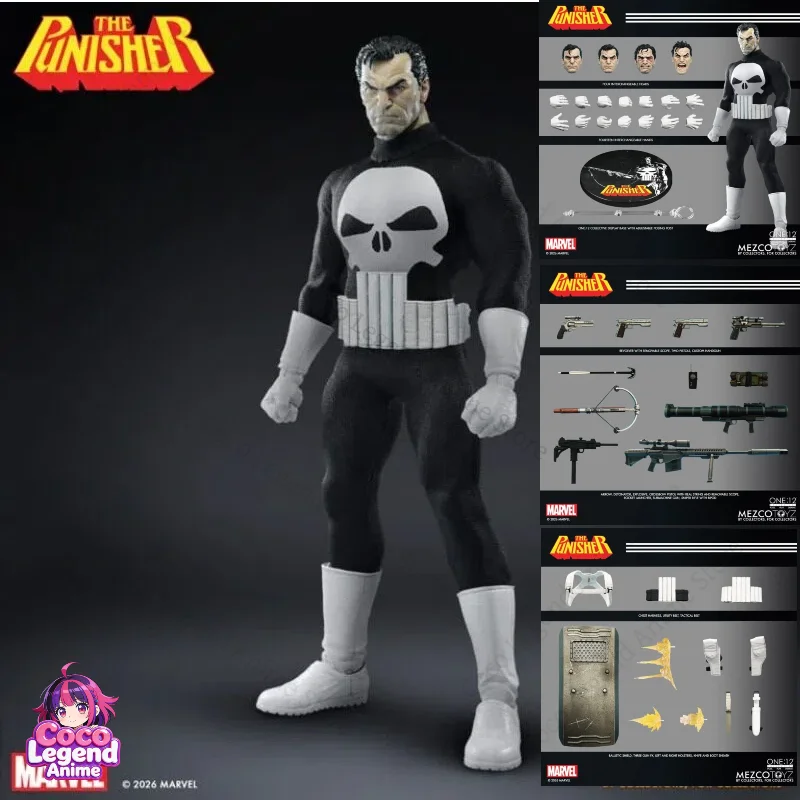 Hot Sale Mezco 1:12 Collective The Punisher MEZ76355 Action…