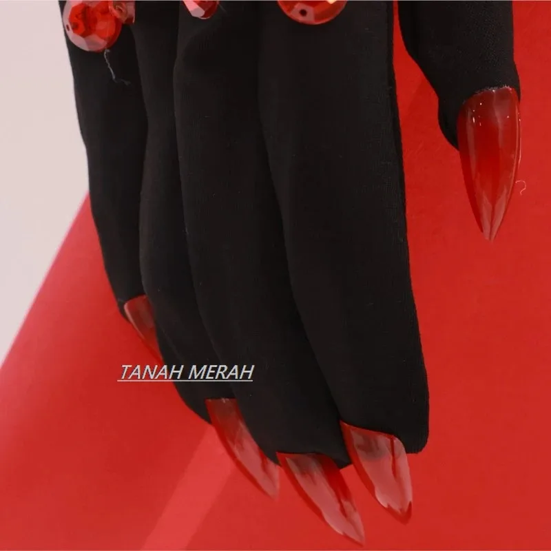 

Аластор Косплей Костюм Парик Красный Костюм Демона Хэллоуин Аниме Косплей Вечеринка Мужчины Женщины Наряд Опора Микрофон Аксессуары