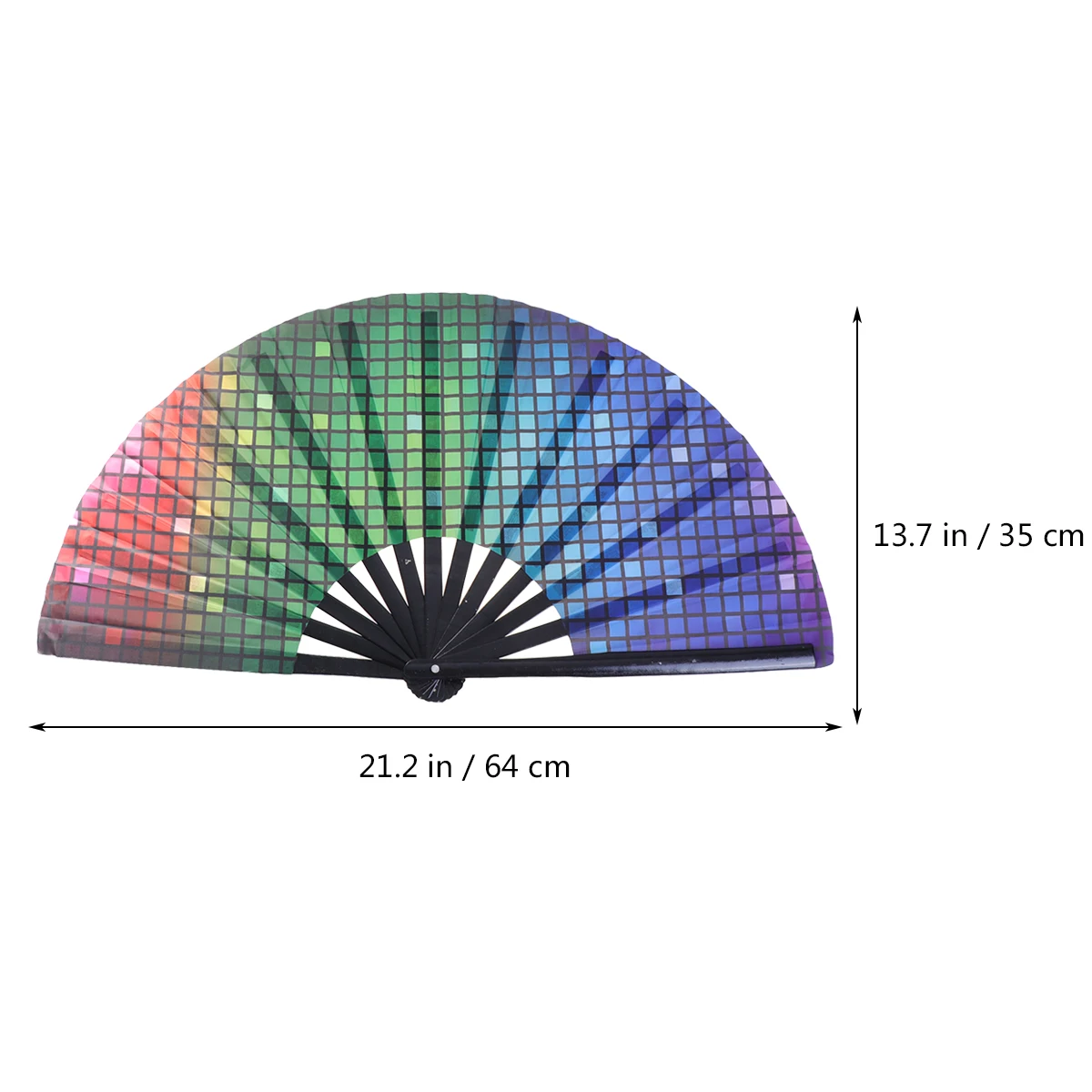 

33 Cm Dance Fan Performance Cloth Foldable Bamboo Bone Stage Decorative Fans Vintage H crafted Portable Lightweight Party
