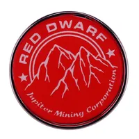 Red-Dwarf Jupiter Mining Corporation Badge Sci-Fi TV Inspiration Badges