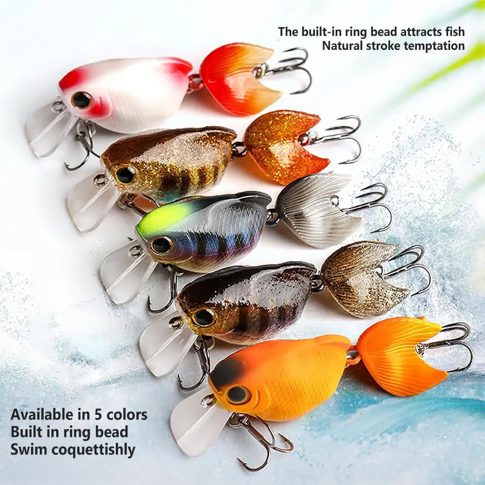 

Goldfish Floating Fishing Lure 6cm 7.5g Bionic 3d Fish-eye Minnow Hard Bait Fishing Tackle Accessories