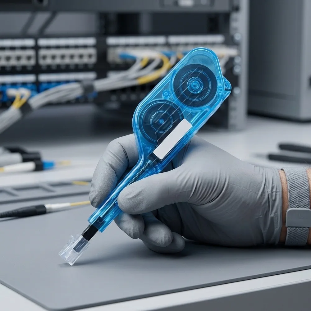 Cleaning Pen for MPO MTP Optical Connectors Supporting Over 600 Cleanings Without Wipes or Additional Supplies