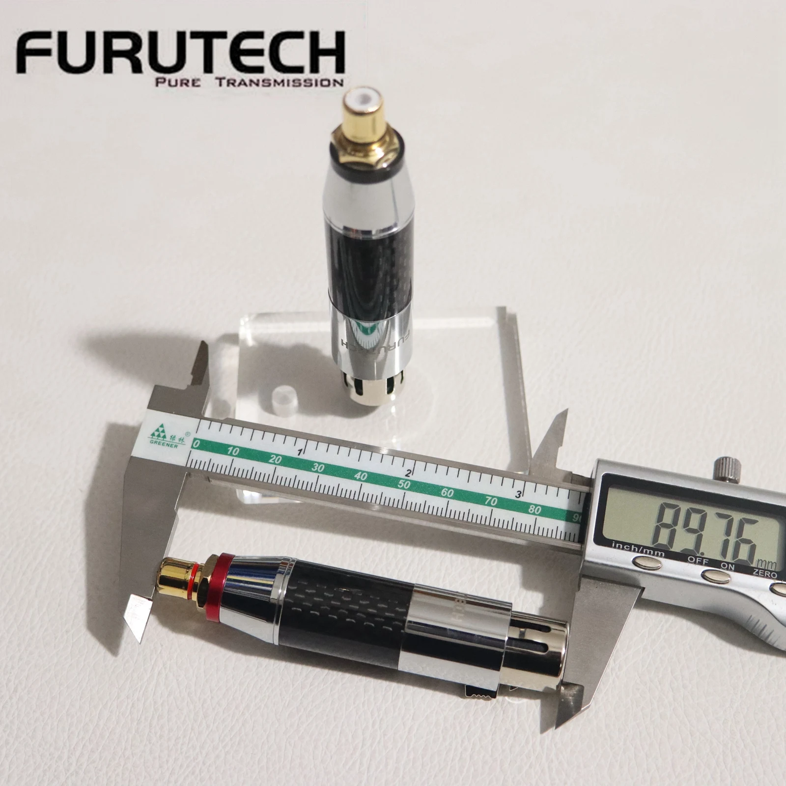 1 pair Furutech Carbon Fiber 3 pin XLR Male&Female to RCA Female HiFi Audio Cable Adapter High-End Sound Quality Connector