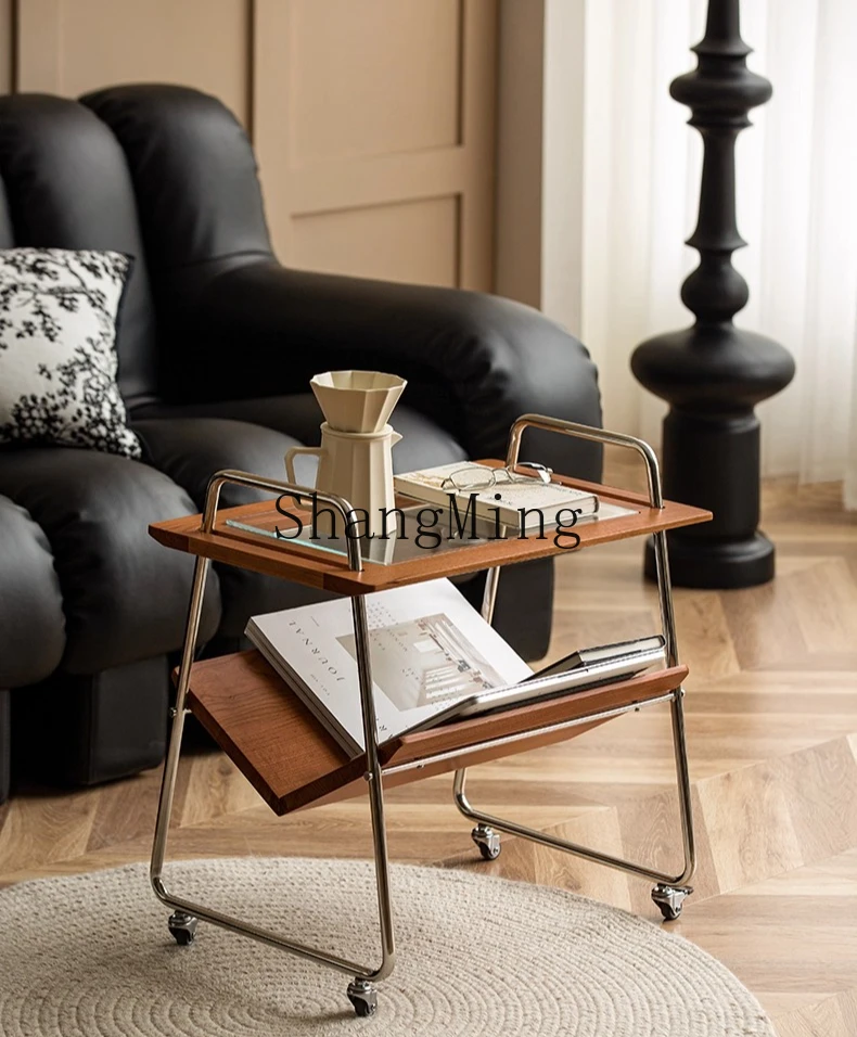 

CL sofa side table living room small coffee table movable small table