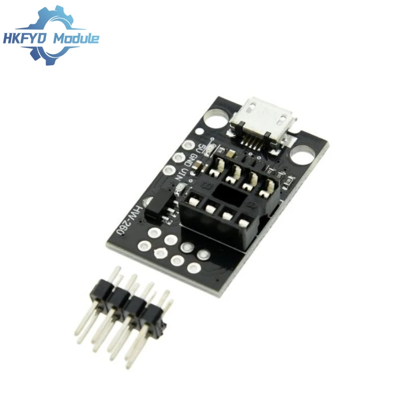 ATtiny13A/ATtiny25 /ATtiny45/ATtiny85 Pluggable Development Programming Bare Board